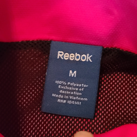 Reebok Hot Pink Wind Breaker Jacket - Picture 4 of 6
